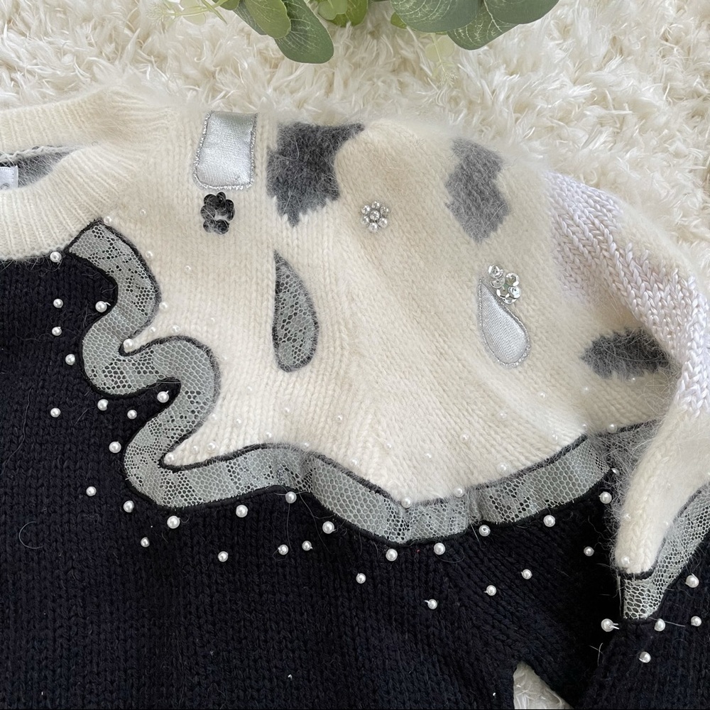 Vintage Mirene crewneck knitted sweater - Picture 4 of 5